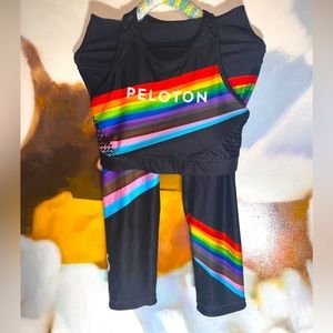 Peloton pride leggings + top sz M